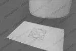 Epozzy White Wet RFID Inlay (100x150 mm)